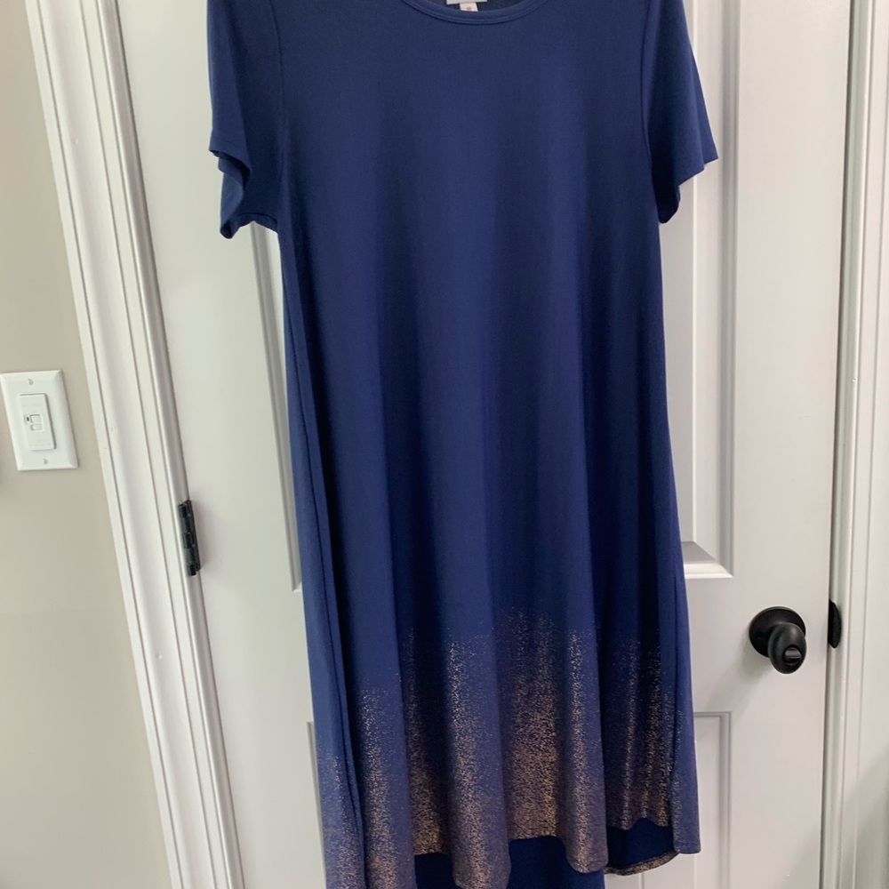 Nwot elegant Carly navy dipped in rose gold